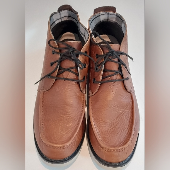Tom's Mens Copper/Brown Navi Moc Chukka Boot Size 14 Pre-owned - Picture 2 of 8